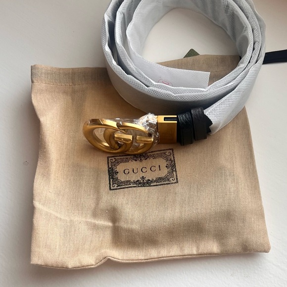 Gucci Reversible Double G Leather Belt 105 - Picture 7 of 16